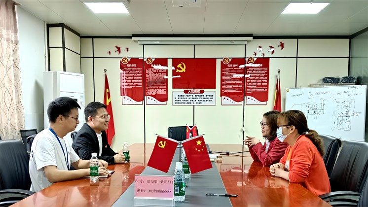 炬神電子黨支部赴萬信達、郴糧機開展黨建交流活動